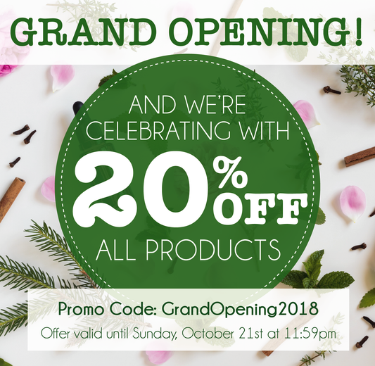 GRAND OPENING and a little about us...
